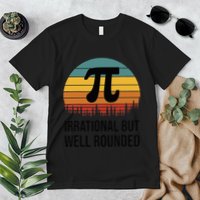 Retro Pi Day Funny Math Equation Irrational But Well Rounded Premium T-Shirt