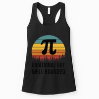 Retro Pi Day Funny Math Equation Irrational But Well Rounded Womens Tank Top