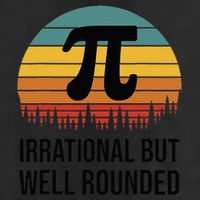 Retro Pi Day Funny Math Equation Irrational But Well Rounded Trucker Hat