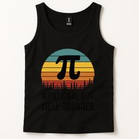 Retro Pi Day Funny Math Equation Irrational But Well Rounded Tank Top