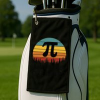 Retro Pi Day Funny Math Equation Irrational But Well Rounded Golf Towel
