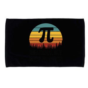 Retro Pi Day Funny Math Equation Irrational But Well Rounded Microfiber Hand Towel