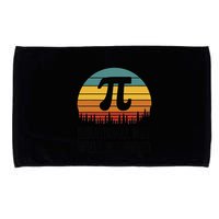 Retro Pi Day Funny Math Equation Irrational But Well Rounded Microfiber Hand Towel