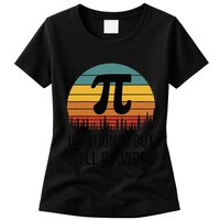 Retro Pi Day Funny Math Equation Irrational But Well Rounded Womens T-Shirt