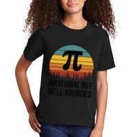 Retro Pi Day Funny Math Equation Irrational But Well Rounded Kids T-Shirt