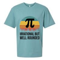 Retro Pi Day Funny Math Equation Irrational But Well Rounded Sueded Cloud Jersey T-Shirt