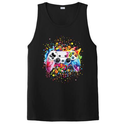 Retro Polka Dots Gaming Controller Video Gamers Dot Day PosiCharge Competitor Tank