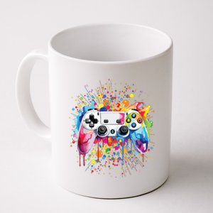 Retro Polka Dots Gaming Controller Video Gamers Dot Day Coffee Mug