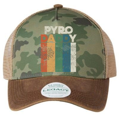 Retro Pyro Daddy Pyrotechnician Father Fireworks Technician Meaningful Gift Legacy Tie Dye Trucker Hat
