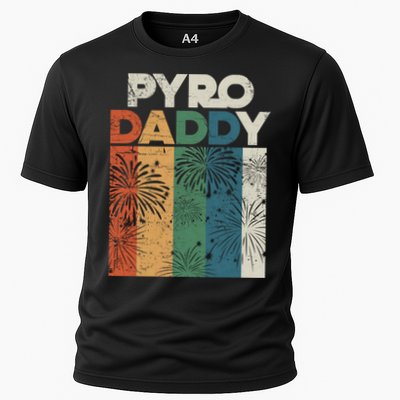 Retro Pyro Daddy Pyrotechnician Father Fireworks Technician Meaningful Gift Performance Shirt