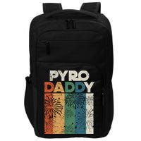Retro Pyro Daddy Pyrotechnician Father Fireworks Technician Meaningful Gift Impact Tech Backpack