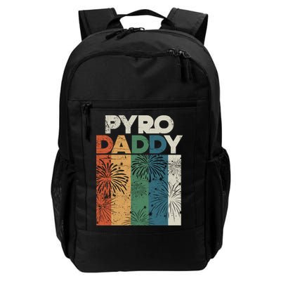 Retro Pyro Daddy Pyrotechnician Father Fireworks Technician Meaningful Gift Backpack