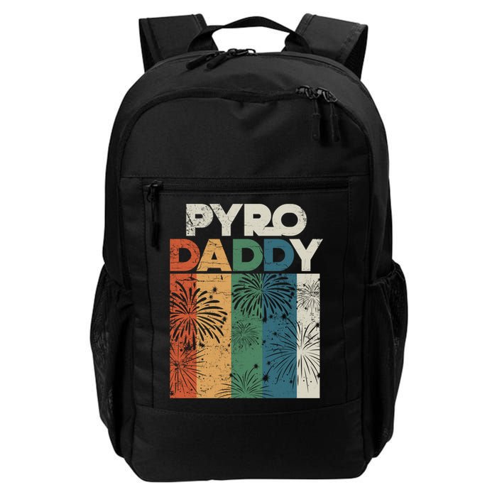 Retro Pyro Daddy Pyrotechnician Father Fireworks Technician Meaningful Gift Backpack