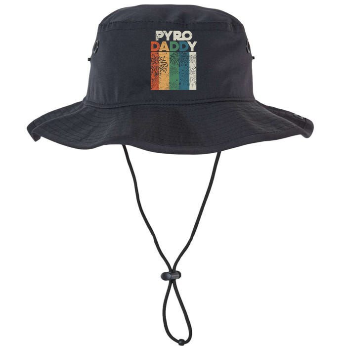 Retro Pyro Daddy Pyrotechnician Father Fireworks Technician Meaningful Gift Bucket Hat