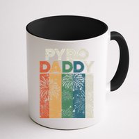 Retro Pyro Daddy Pyrotechnician Father Fireworks Technician Meaningful Gift Mug