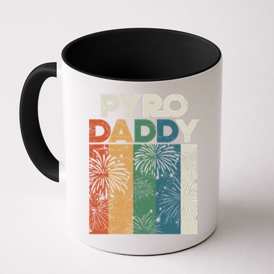 Retro Pyro Daddy Pyrotechnician Father Fireworks Technician Meaningful Gift Mug