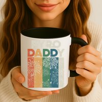 Retro Pyro Daddy Pyrotechnician Father Fireworks Technician Meaningful Gift Mug