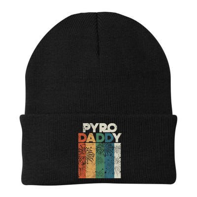 Retro Pyro Daddy Pyrotechnician Father Fireworks Technician Meaningful Gift Beanie