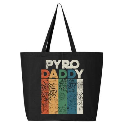 Retro Pyro Daddy Pyrotechnician Father Fireworks Technician Meaningful Gift 25L Jumbo Tote