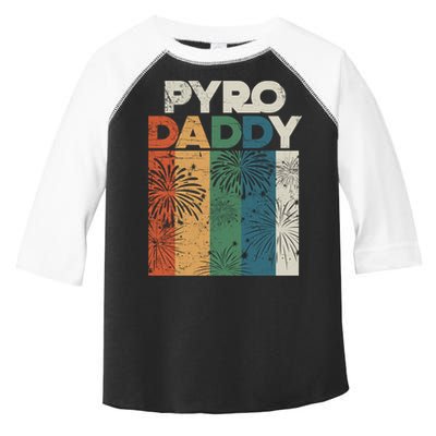 Retro Pyro Daddy Pyrotechnician Father Fireworks Technician Meaningful Gift Toddler Fine Jersey T-Shirt