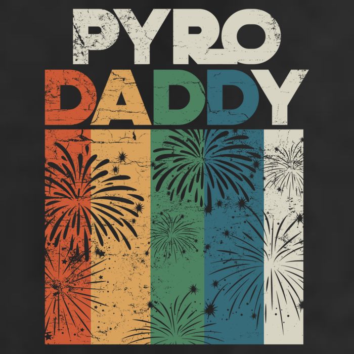 Retro Pyro Daddy Pyrotechnician Father Fireworks Technician Meaningful Gift Microfiber Hand Towel