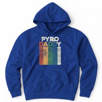 Retro Pyro Daddy Pyrotechnician Father Fireworks Technician Meaningful Gift Hoodie