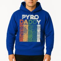 Retro Pyro Daddy Pyrotechnician Father Fireworks Technician Meaningful Gift Hoodie