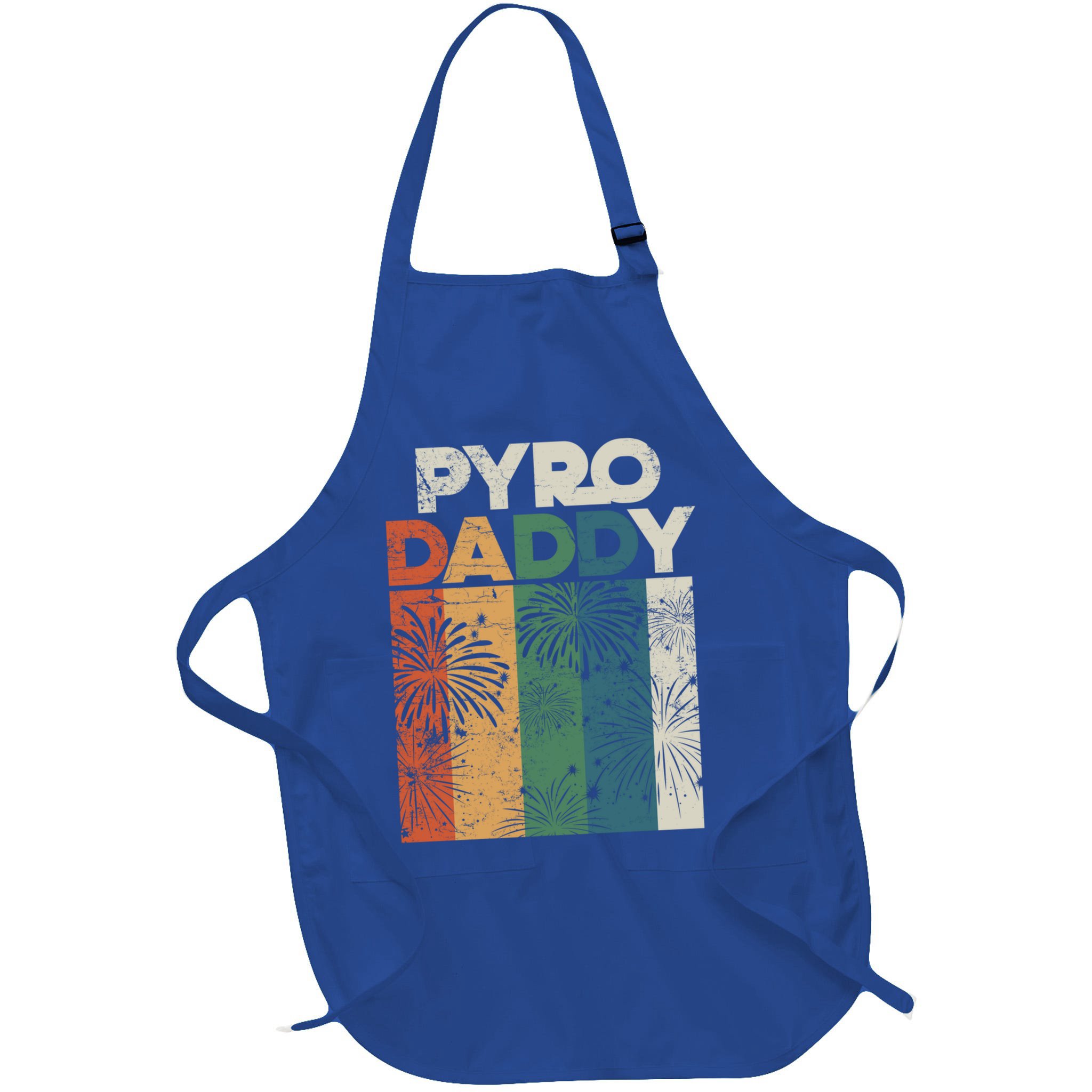 Retro Pyro Daddy Pyrotechnician Father Fireworks Technician Meaningful Gift Apron