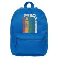 Retro Pyro Daddy Pyrotechnician Father Fireworks Technician Meaningful Gift 16 in Basic Backpack