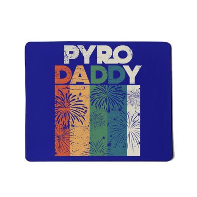 Retro Pyro Daddy Pyrotechnician Father Fireworks Technician Meaningful Gift Mousepad