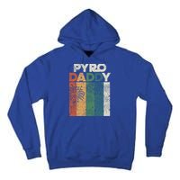 Retro Pyro Daddy Pyrotechnician Father Fireworks Technician Meaningful Gift Tall Hoodie