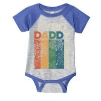 Retro Pyro Daddy Pyrotechnician Father Fireworks Technician Meaningful Gift Infant Baby Jersey Bodysuit