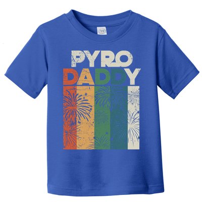 Retro Pyro Daddy Pyrotechnician Father Fireworks Technician Meaningful Gift Toddler T-Shirt