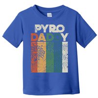 Retro Pyro Daddy Pyrotechnician Father Fireworks Technician Meaningful Gift Toddler T-Shirt
