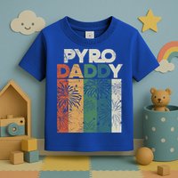Retro Pyro Daddy Pyrotechnician Father Fireworks Technician Meaningful Gift Toddler T-Shirt