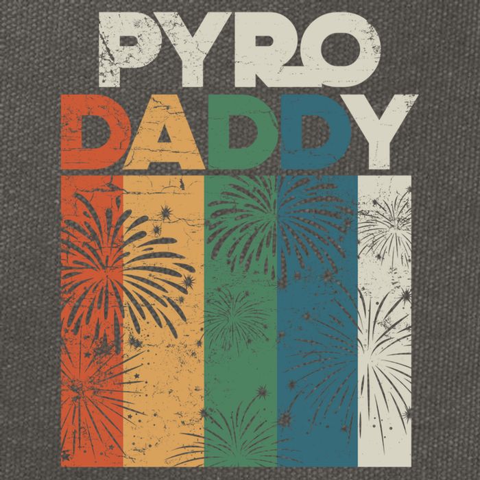 Retro Pyro Daddy Pyrotechnician Father Fireworks Technician Meaningful Gift Cotton Canvas Backpack