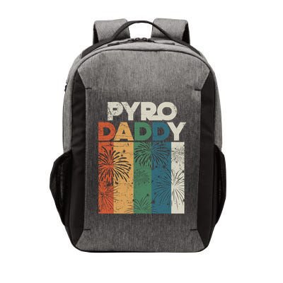 Retro Pyro Daddy Pyrotechnician Father Fireworks Technician Meaningful Gift Vector Backpack