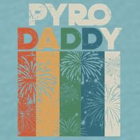 Retro Pyro Daddy Pyrotechnician Father Fireworks Technician Meaningful Gift Sueded Cloud Jersey T-Shirt