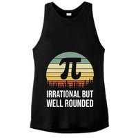 Retro Pi Day Irrational But Well Rounded Funny Math Teacher Gift Ladies PosiCharge Tri-Blend Wicking Tank