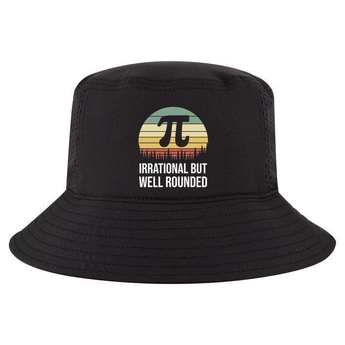Retro Pi Day Irrational But Well Rounded Funny Math Teacher Gift Cool Comfort Performance Bucket Hat