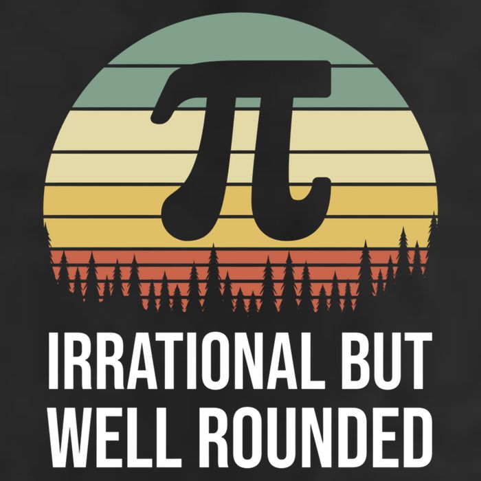 Retro Pi Day Irrational But Well Rounded Funny Math Teacher Gift Cool Comfort Performance Bucket Hat