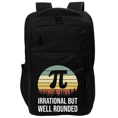 Retro Pi Day Irrational But Well Rounded Funny Math Teacher Gift Impact Tech Backpack