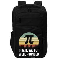 Retro Pi Day Irrational But Well Rounded Funny Math Teacher Gift Impact Tech Backpack