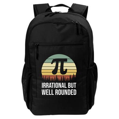 Retro Pi Day Irrational But Well Rounded Funny Math Teacher Gift Backpack