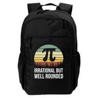 Retro Pi Day Irrational But Well Rounded Funny Math Teacher Gift Backpack