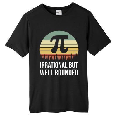 Retro Pi Day Irrational But Well Rounded Funny Math Teacher Gift Tall Fusion ChromaSoft Performance T-Shirt