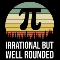 Retro Pi Day Irrational But Well Rounded Funny Math Teacher Gift Bucket Hat