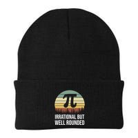 Retro Pi Day Irrational But Well Rounded Funny Math Teacher Gift Beanie
