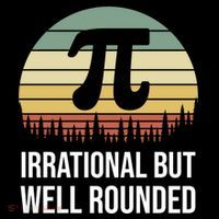 Retro Pi Day Irrational But Well Rounded Funny Math Teacher Gift Youth Performance Sprint T-Shirt