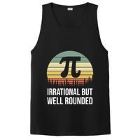 Retro Pi Day Irrational But Well Rounded Funny Math Teacher Gift PosiCharge Competitor Tank
